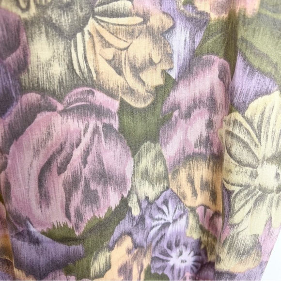 Vintage Relance purple floral midi skirt blouse set S - Picture 10 of 16